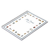 Schullehrer-Bus-Handy-Notebook Notizblock (Linke Seite)