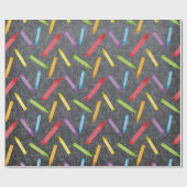 Schullehrer Chalkboard Crayons Educator Geschenkpapier (Flach)
