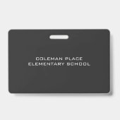 Schullehrer-Chalkboard Studentenpass Ausweis (Rückseite)