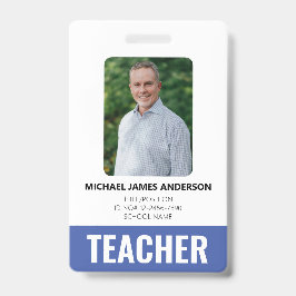 Schullehrer Custom Employee ID Ausweis