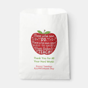 Schullehrer Danke Apple-Lehrangebot Geschenktütchen