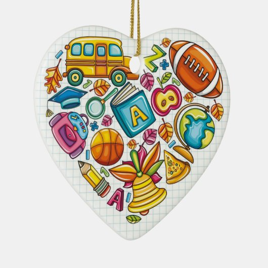 Schullehrer - Danke Keramik Ornament (Rechts)