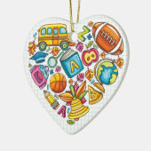 Schullehrer - Danke Keramik Ornament (Links)