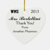 Schullehrer - Danke - SRF Keramikornament (Hinten)