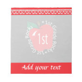 Schullehrer der ersten Klasse Rock Notizblock (Vorderseite)