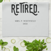 Schullehrer, die die Fürstentümerruhestandsregelun Geschirrtuch (Gefaltet)