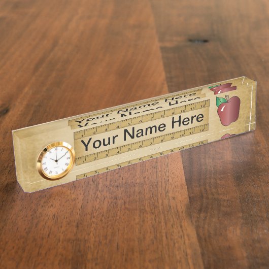 Schullehrer | DIY Name Namensplakette (Seite)