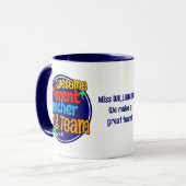 Schullehrer Eltern TAG TEAM Tasse (Vorderseite Links)