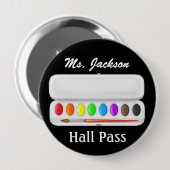 Schullehrer-Hall-Pass - SRF Button (Vorne & Hinten)