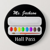 Schullehrer-Hall-Pass - SRF Button (Vorderseite)