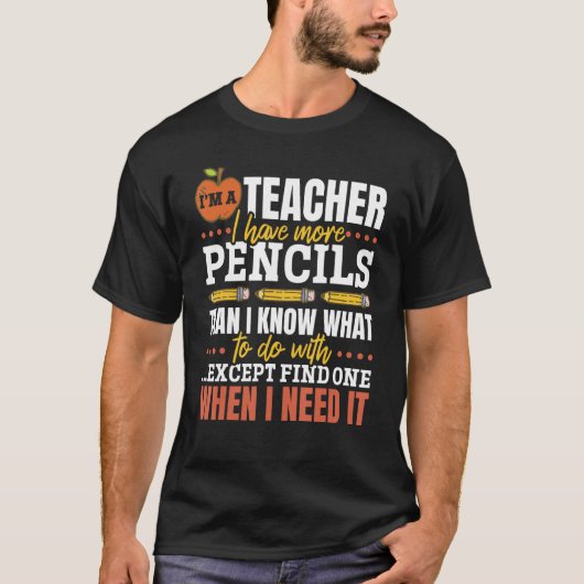 Schullehrer Ich bin Lehrerin T-Shirt (Vorderseite)