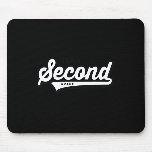 Schullehrer im zweiten Baseball-Stil Mousepad (Vorne)