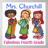 Schullehrer-Klassenzimmer Willkommen - SRF Poster (Vorne)