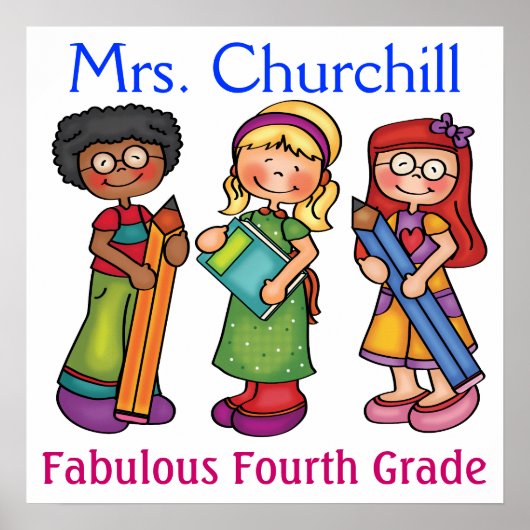 Schullehrer-Klassenzimmer Willkommen - SRF Poster (Vorne)