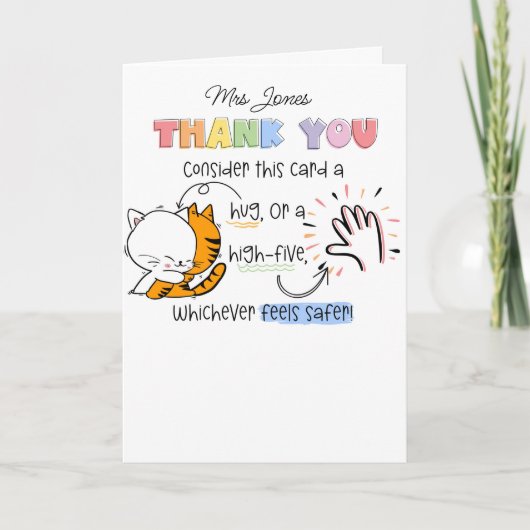 Schullehrer mit hoher oder hoher Fünf-Karten-SENCO Karte (Vorderseite)