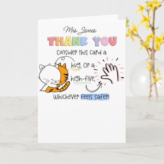 Schullehrer mit hoher oder hoher Fünf-Karten-SENCO Karte (Gelbe Blume)