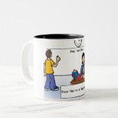 Schullehrer, Mittelschule - Weibliche Zweifarbige Tasse (Vorderseite Links)