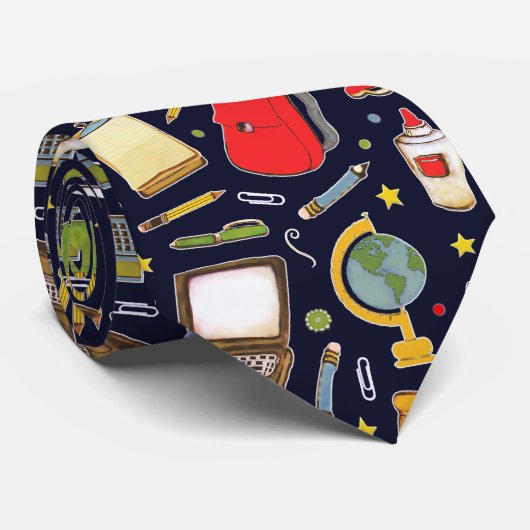 Schullehrer Neck Tie Krawatte (Gerollt)