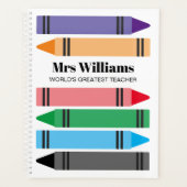 Schullehrer-Planer mit farbenprächtigen Stickereie Planer (Vorderseite)