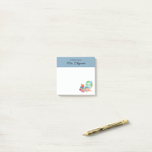 Schullehrer Post-it Klebezettel (Auf Schreibtisch)