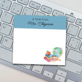 Schullehrer Post-it Klebezettel