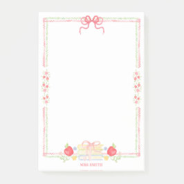 Schullehrer Post-it Klebezettel