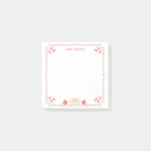 Schullehrer Post-it Klebezettel (Vorderseite)