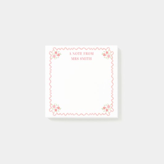 Schullehrer Post-it Klebezettel (Vorderseite)