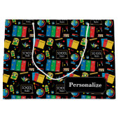 Schullehrer regieren große Geschenktasche Geschenktüte (Vorderseite)