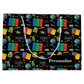 Schullehrer regieren große Geschenktasche Geschenktüte (Rückseite)