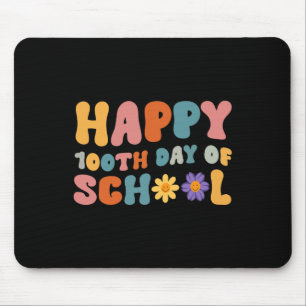 Schullehrer Retro Groovy 100 Tag Mousepad