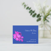 Schullehrer, rosa Blume Visitenkarte (Stehend Vorderseite)