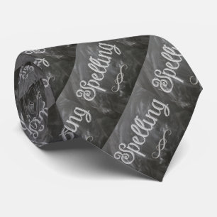 Schullehrer schreiben Blackboard Chalk Necktie Krawatte