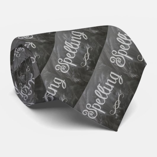 Schullehrer schreiben Blackboard Chalk Necktie Krawatte (Gerollt)