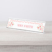 Schullehrer Schreibtischnamensplakette (Vorderseite )