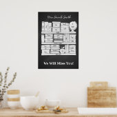 Schullehrer Schulbuch-Ordner iPad pro Poster (Küche)