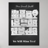 Schullehrer Schulbuch-Ordner iPad pro Poster (Vorne)