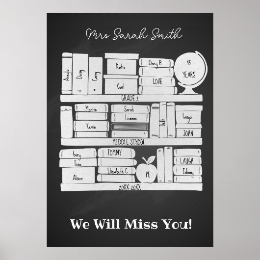 Schullehrer Schulbuch-Ordner iPad pro Poster (Vorne)