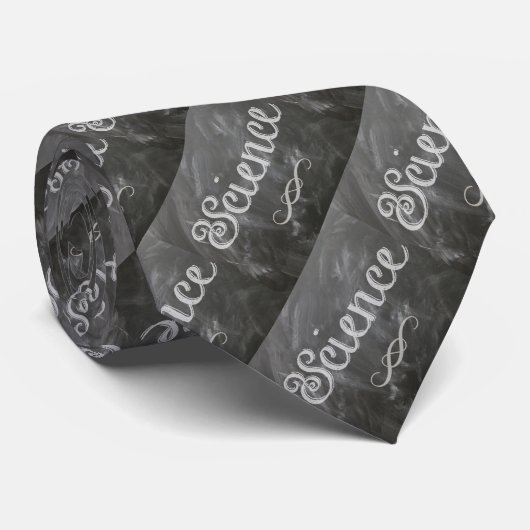 Schullehrer Science Blackboard Chalk Necktie Krawatte (Gerollt)