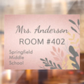 Schullehrer-Signaturfenster Fensteraufkleber (Blatt 2)