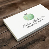 Schullehrer Stilvoller grüner Apple