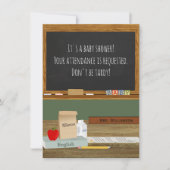 Schullehrer Thema Kinderdusche Einladung (Vorderseite)