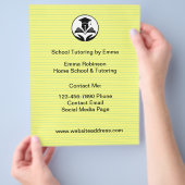 Schullehrer Tutoring Service Budget Flyer (Hand)