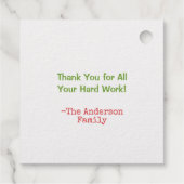 Schullehrer Vielen Dank | Apple Teaching Zitat Geschenkanhänger (Rückseite)