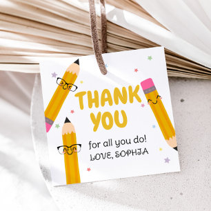 Schullehrer Wertschätzung Danke Platz Geschenkanhänger