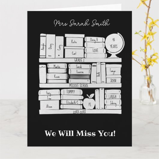 Schullehrerbuch Karte (Gelbe Blume)