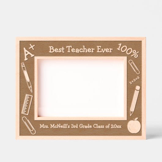 Schullehrergrenze Geätzte Rahmen (Vorderseite)