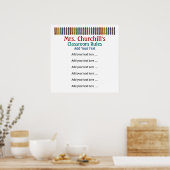 SchullehrerInnen-Klassenregeln LG. durch SRF Poster (Küche)