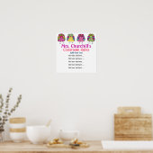 SchullehrerInnen-Klassenregeln LG. durch SRF Poster (Küche)