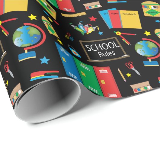 Schullehrerregel Geschenkpapier (Rolleneckpunkt)